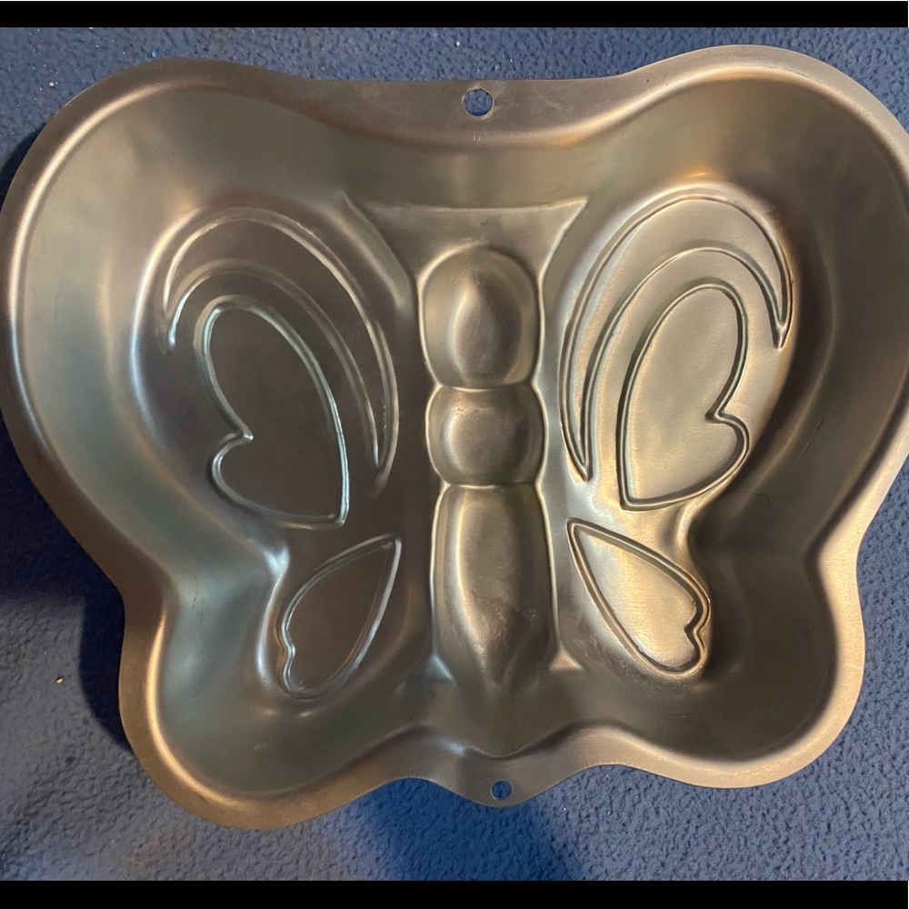 Metal cake baking pan Huge Butterly LkNew Birthday